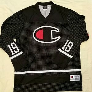 Black Dotted Sublimated Hockey Jersey